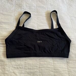 SET Active Navy “Scoop” Sports Bra